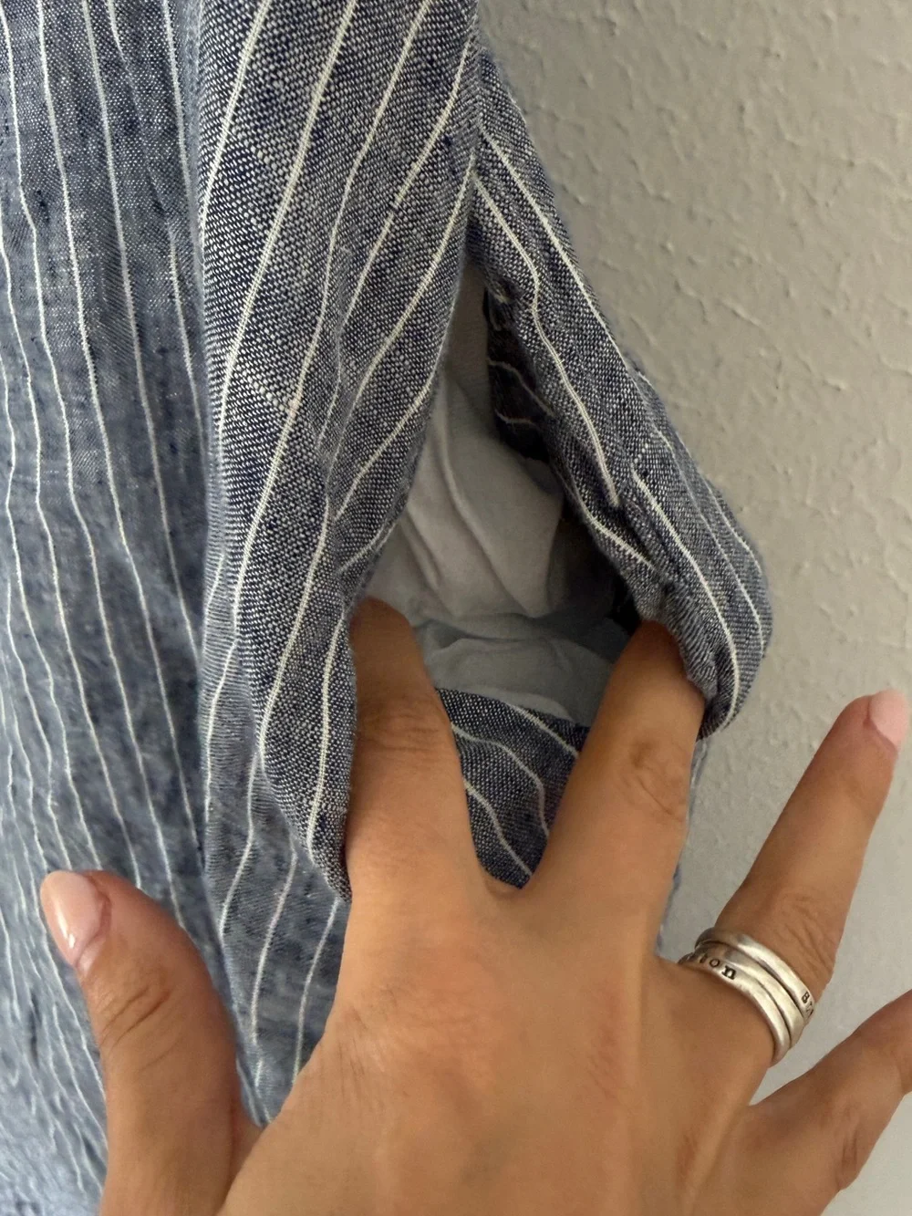 100% European Linen Strapless Maxi Dress - Picture 8 of 11